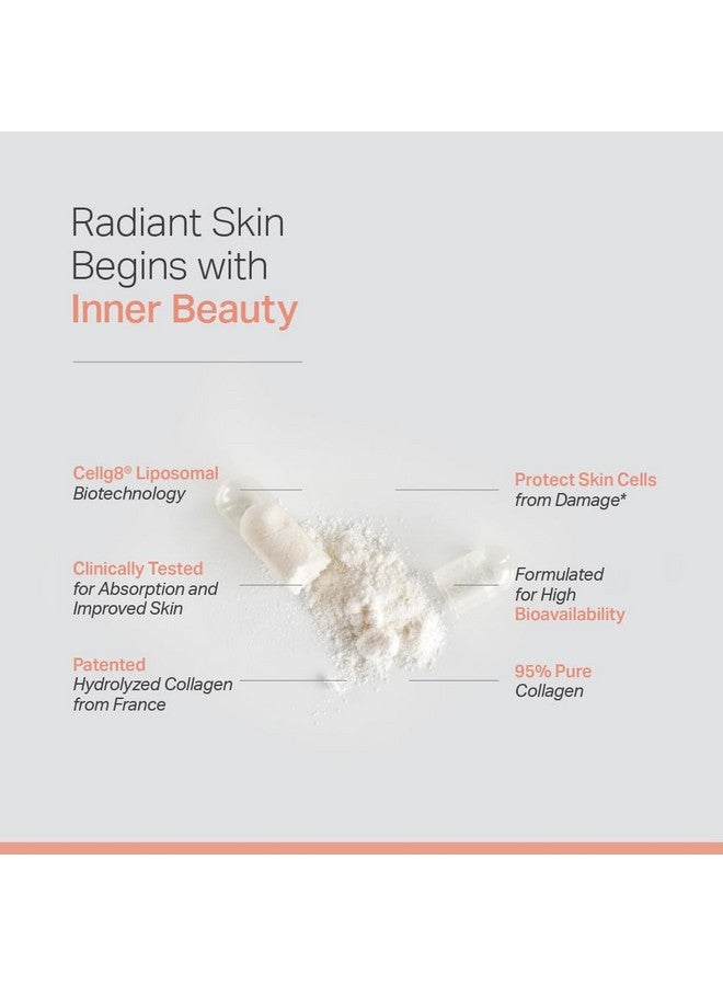 Anew Vita Liposomal Glutathione Supplement with Marine Collagen and Vitamin C - Premium Skin Care Supplement - Enhanced Absorption Formula for Radiant Skin, Detox & Antioxidant Support - 60 Capsules - Image 3