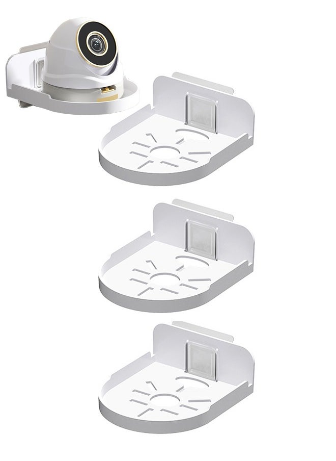 Generic - Wall Shelf Set of 3 Wall Mount Holder for Security Cameras Baby Monitors Speakers Easy to Install No Drill - Image 1