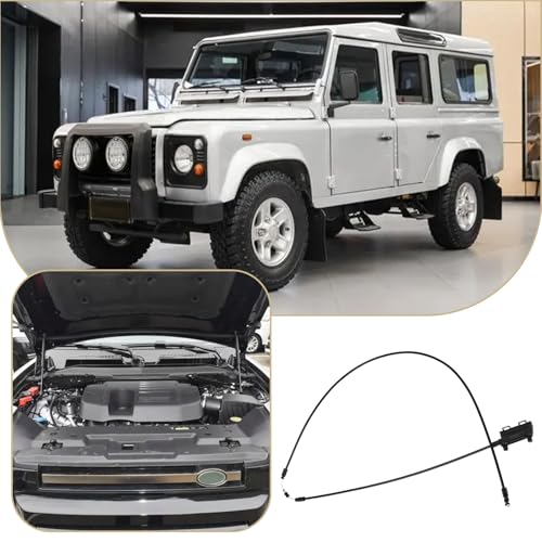 OTOTEC كابل تحرير غطاء المحرك الجانبي الأيمن من OTOTEC 1 قطعة بديل لملحقات OE FSE000091 متوافق مع لاند روفر 2004-2009 طول الكابل الإجمالي حوالي 143 سم - Image 2