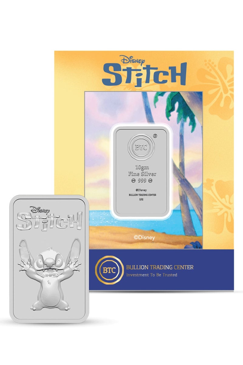 BTC 10g Disney Silver Ingot - Stitch - Image 1