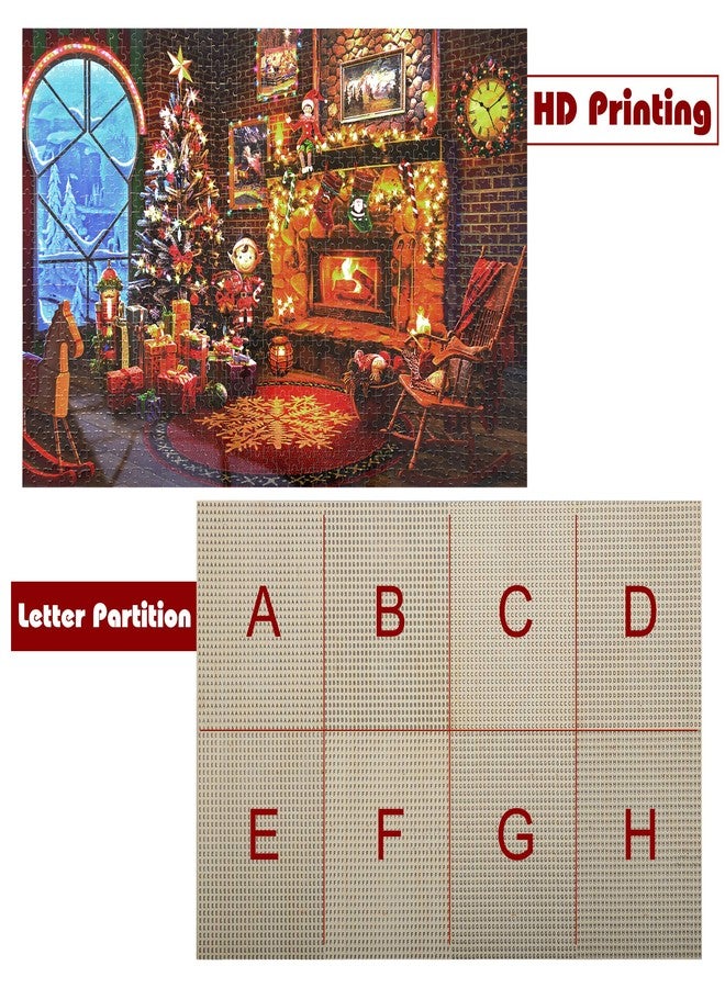 Lavievert Wooden Jigsaw Puzzles 1000 Piece Christmas Puzzles for Adults - Fireplace, Christmas Tree, Christmas Presents & Stockings - Image 5