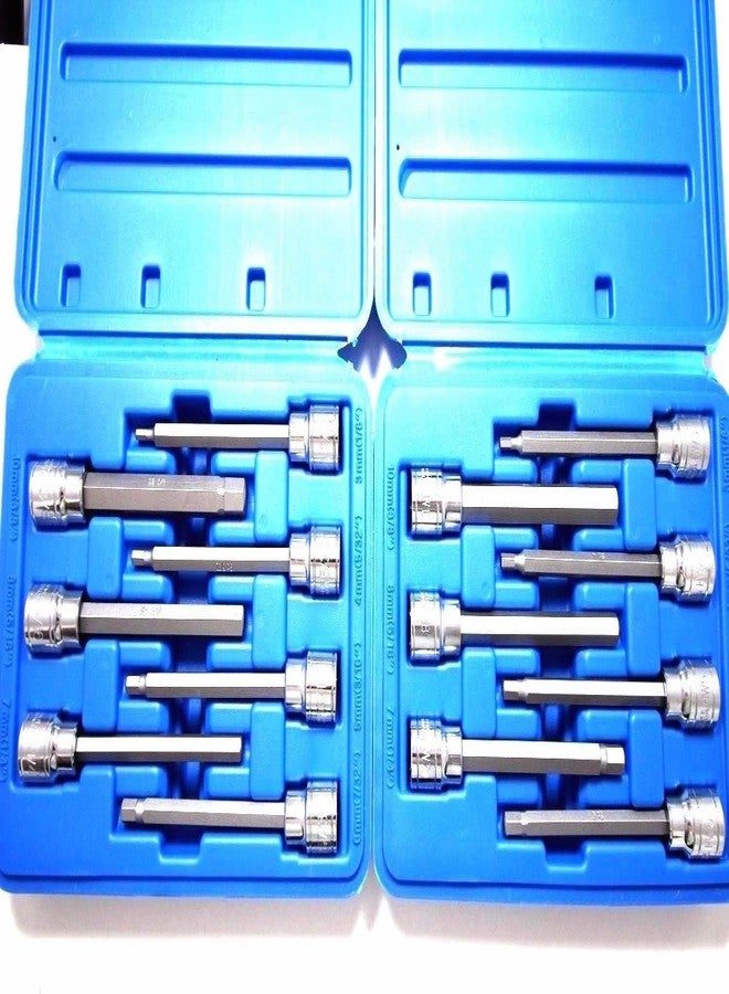 vector tools 14 Pc Extra Long Hex Bit Sockets Allen Wrench Mm+SAE - Image 1