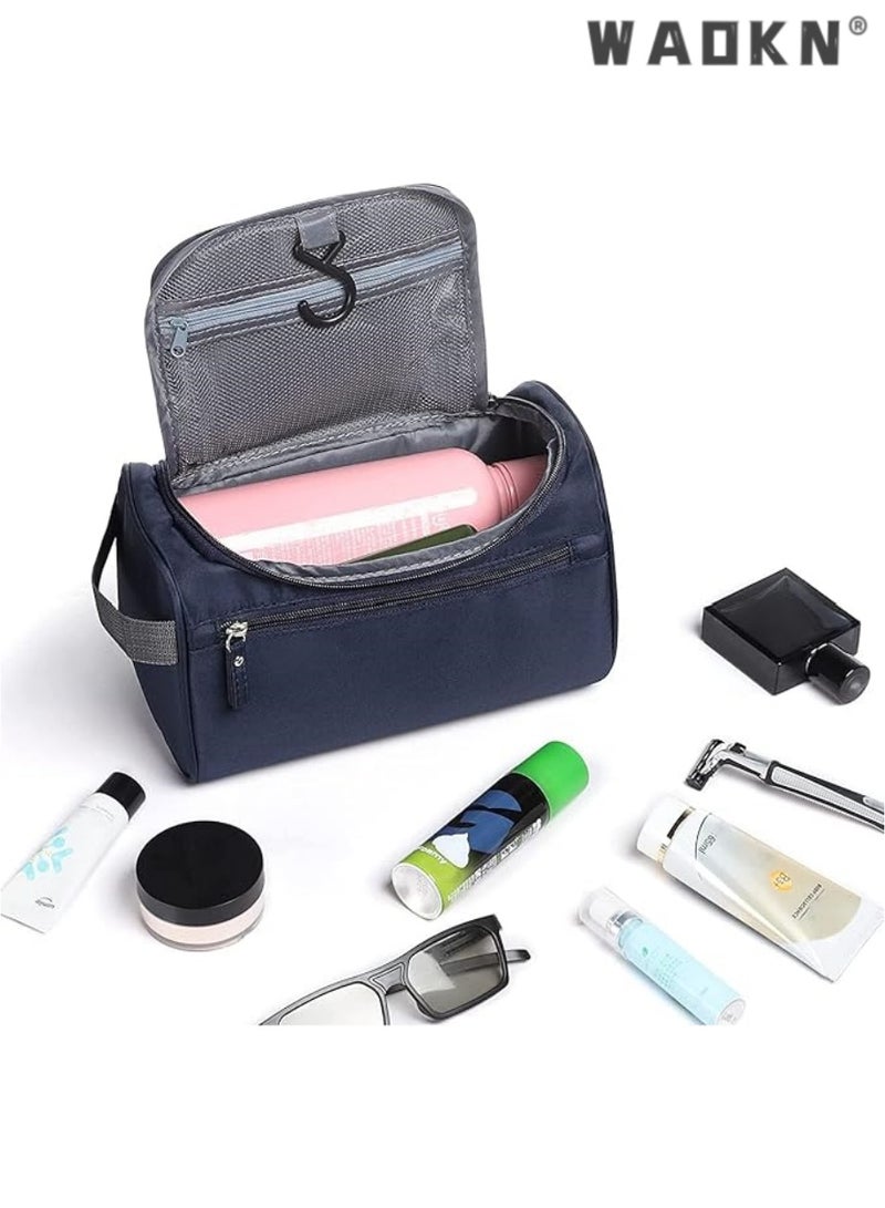 دبليو أيه أو كي أن الرجال والنساء ماء الشنق حقيبة - قسط النايلون حقيبة السفر مع مقصورات واسعة من مستحضرات التجميل ، الضروريات ، وغسل الملابس والاكسسوارات - Image 3