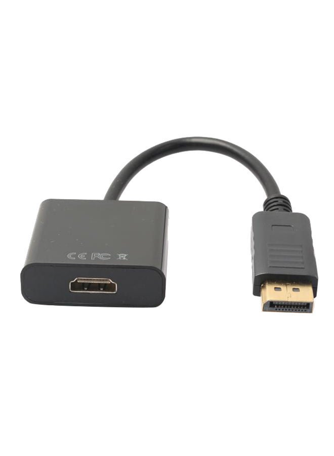 NIBEMINENT Dp Male To HDMI Female Cable Black 
