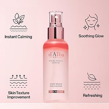 d'alba Piedmont dAlba Italian White Truffle Vital Spray Serum vitializing glowy hydrating soothing serum face mist spray SOS solution for red and sensitive skin serum Korean skincare - Image 5