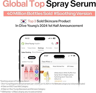 d'alba Piedmont dAlba Italian White Truffle Vital Spray Serum vitializing glowy hydrating soothing serum face mist spray SOS solution for red and sensitive skin serum Korean skincare - Image 2