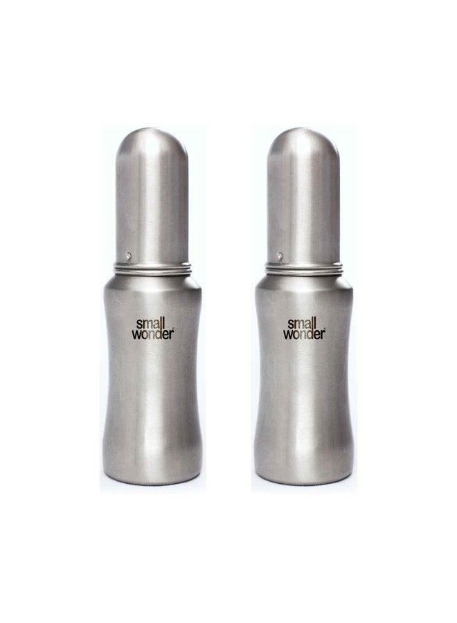Small Wonder Stainless Steel Baby Feeding Bottle – 140 ml Pack of 2 in |Safe & Hygienic Feeding Solution for Your Little One - Image 2