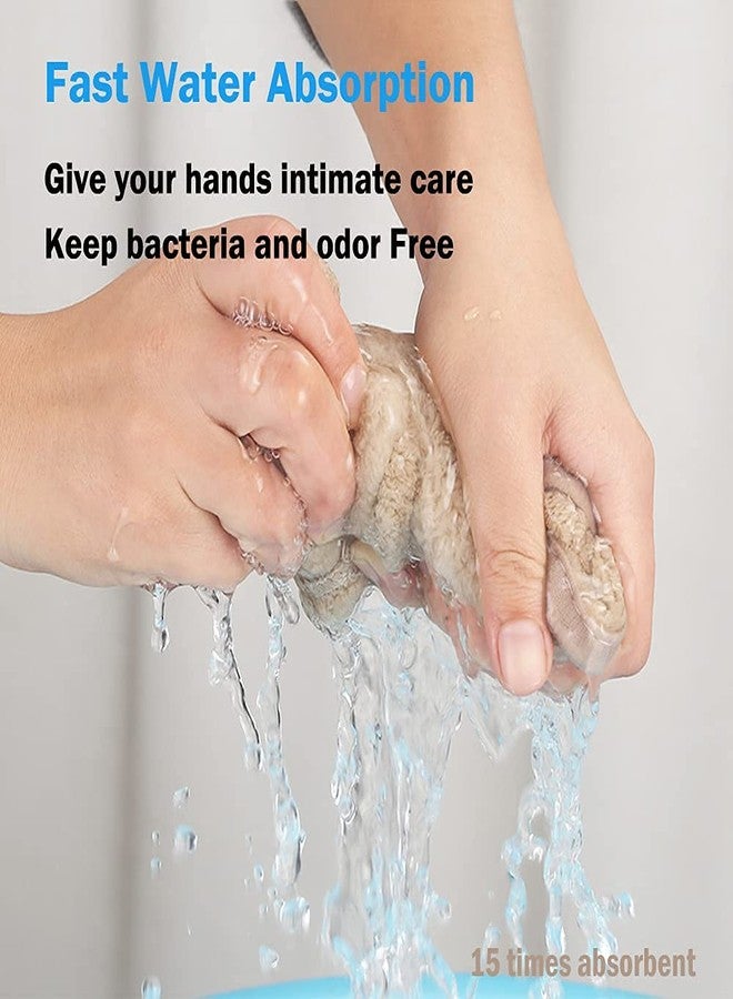 PRATIQUE 5 Pack Cute Hand Towels, Bathroom Towels with Hanging Loop, Children Hand Towel Animals, Microfiber Coral Fleece Absorbent Hand Towel for Kitchen Bathroom Bedroom (5pcs) - Image 3