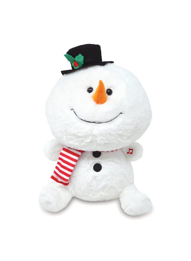 كادل بارن رجل ثلج لطيف | رجل ثلج متحرك يغني في عطلة عيد الميلاد المجيد، لعبة محشوة من القطيفة تغني Let It Snow، 10 بوصات - Image 1