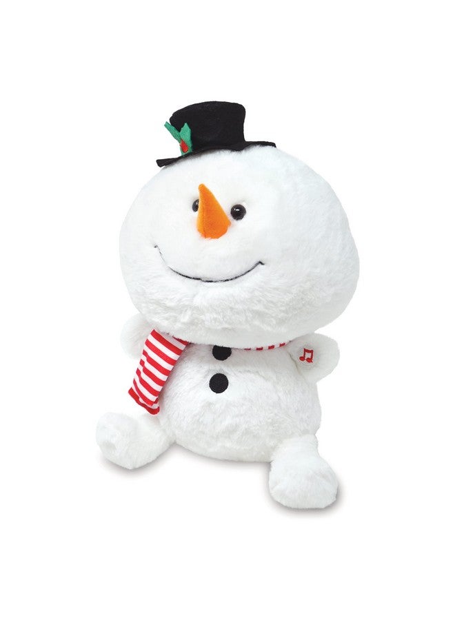 كادل بارن رجل ثلج لطيف | رجل ثلج متحرك يغني في عطلة عيد الميلاد المجيد، لعبة محشوة من القطيفة تغني Let It Snow، 10 بوصات - Image 2