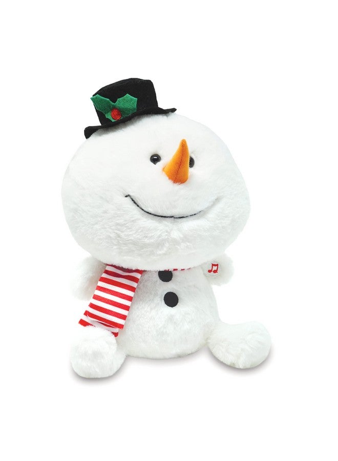 كادل بارن رجل ثلج لطيف | رجل ثلج متحرك يغني في عطلة عيد الميلاد المجيد، لعبة محشوة من القطيفة تغني Let It Snow، 10 بوصات - Image 3