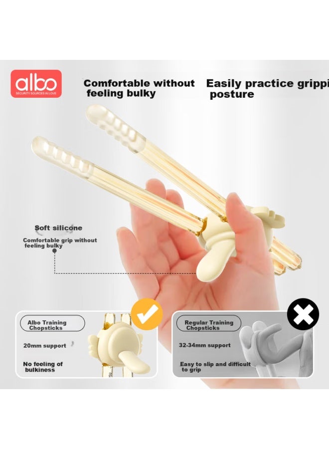 Albo Children'S Training Chopsticks 2-3-6 Years Old Tiger Mouth Learning Chopsticks Two-Stage Ppsu Baby Household Children'S Tableware - Image 5