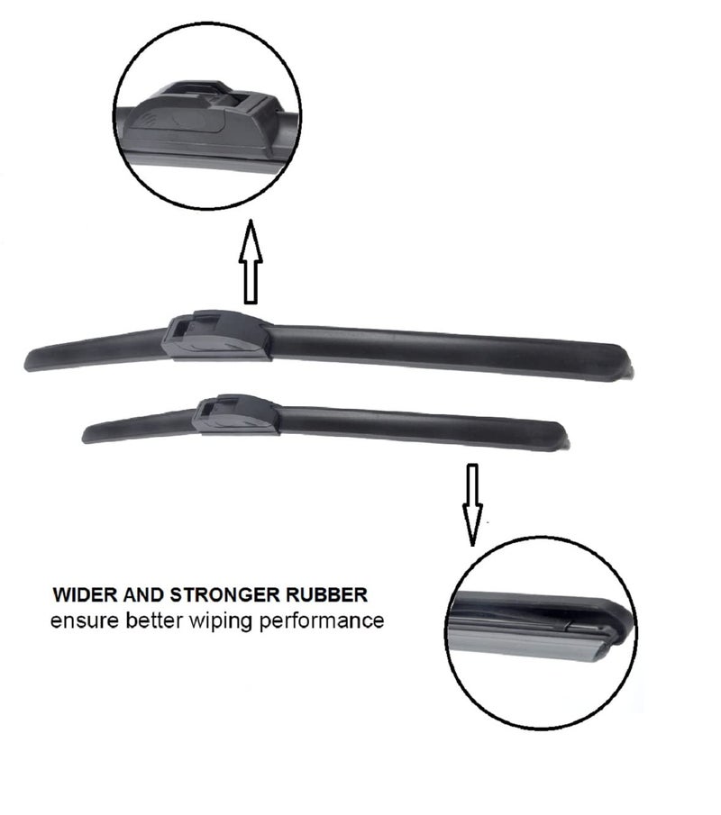 Autoclean Frameless/Soft Wiper Blade For Eon,Getz,Spark (Windshield Washer Tablet Free) - Image 3