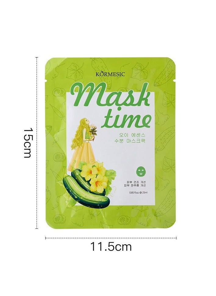 Kormesic Cucumber Essence Mask - 25ml x 5 Sheets  - Image 1