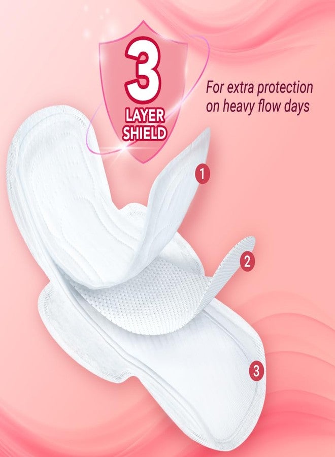 NIINE Naturally Soft Ultra Thin XL+ Sanitary Napkins |320mm Long|Cottony Soft Control Rashes|Long Lasting protection |Suitable for Heavy Flow with Free Biodegradable Disposal Bags (Pack of 1) 30 Pads - Image 2