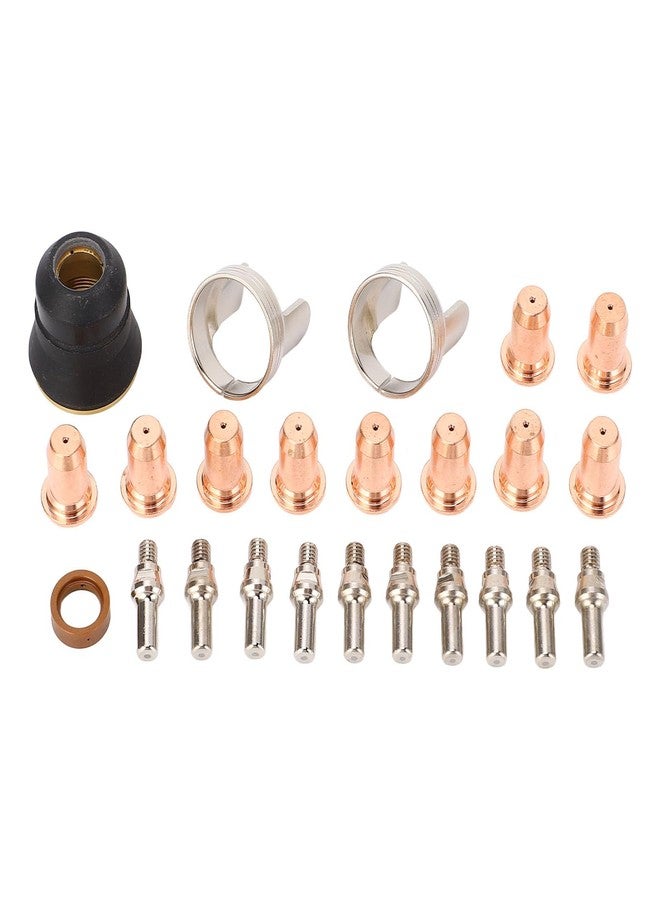 هيودو مجموعة أقطاب كهربائية IPT40 مكونة من 24 قطعة لماكينة قطع البلازما YESWELDER CUT 55DS Pro CUT 65DS، مصنوعة من النحاس الأصفر وسبائك الزنك والفولاذ المقاوم للصدأ. - Image 1
