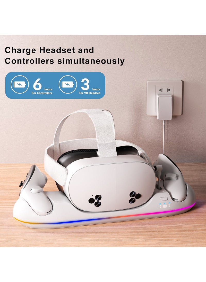 Magnetic Fast Charging Dock for Oculus Meta Quest 2/3/3S – VR Game Accessory for Quick USB-C Charging, Protects Port, and Charges Controllers Easily - Image 5