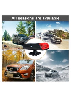 SYOSI Car Heater Defroster,12V 150W Portable Car Heater Defroster Fans 2 in 1 Heating and Cooling Fast Defrost Defogger with Plug in Cigarette Lighter, Window Defroster for Car, SUV, or Trucks, Reddish Blac  - Image 3