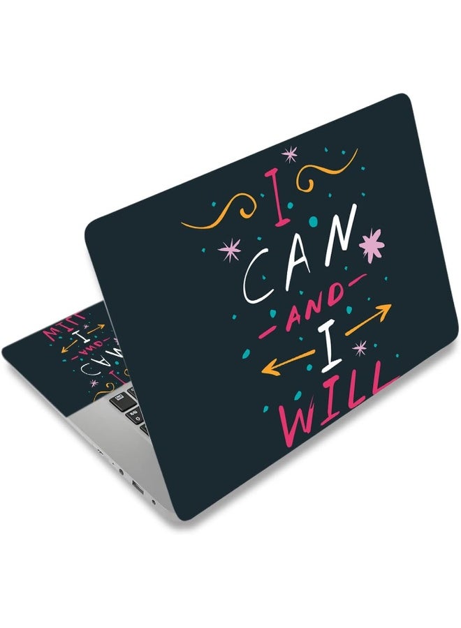 Home Trove AORTDES Laptop Skin Sticker Decal, Art Decal Protector Cover Decal Compatible with 15 15.4 15.6 Inches Netbook/Laptop (Inspirational Words)  - Image 1