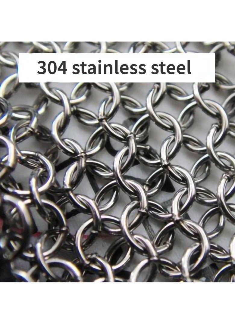 AROAQ Chainmail Glove, Highest Level Cut Resistant Stainless Steel Metal Gloves, Adjustable Safety Working Metal Gloves For Meat Cutting Food Processing Knife Sharpening, (1pc, Size XL) - Image 3