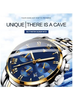 Y&D Men's Wrist Watch Waterproof LuxuryWatches ELECDON Business Tourbillon Automatic Mechanical Watch Stainless Steel Calendar Luminous Pointer Multifunction Watch(Couple models)  - Image 3