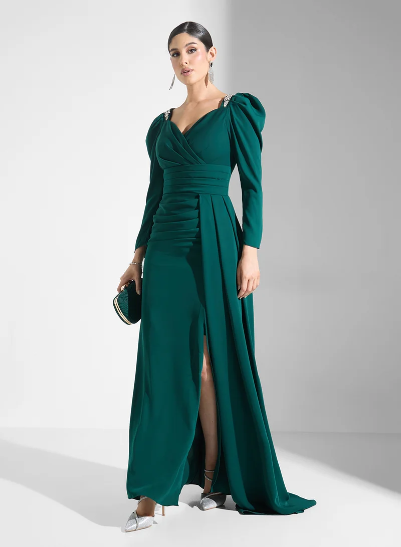 Akadia Fashion Emerald Evening Dress