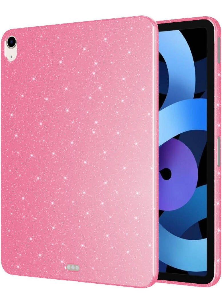 BBS Teknoloji Grup - BBS Technology Group Apple iPad Air 10.9 2020 (4th Generation) Glitter Shiny Look Zore Tablet Cotton Case-Pink - Image 1