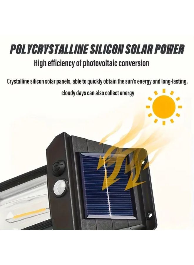 6 قطع ضوء استشعار حركة شمسي للخارجي جدار سلسبيل IP44 مقاوم للماء ثلاث أوضاع - Image 4