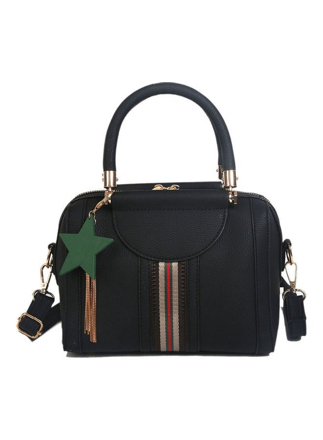 نيبمينينت Women's Handbag Color Block Versatile All Match Top Fashion Bag Black