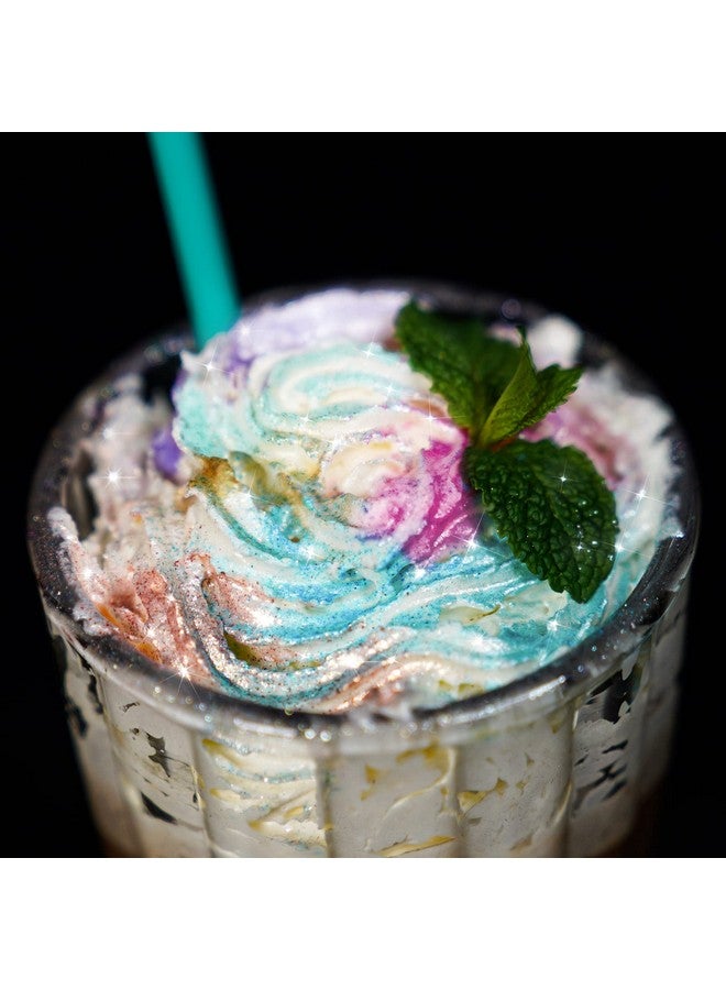 NiHome Edible Food-Grade Glimmer Powder Glitter Luster Dust Metallic Food Decorating Sprinkle Glimmery Dust for Drink Wine Beverage Cake Candy Dessert Bakery Restaurant Vegan (0.18oz/5g, Teal) - Image 4