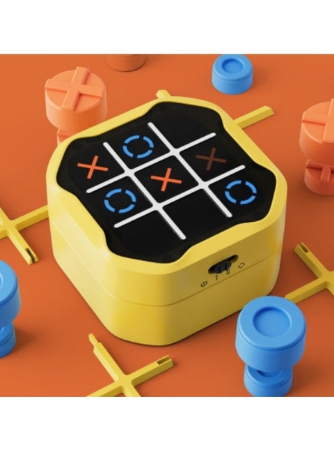 Tic Tac Toe Bolt Game, 3-in-1 Handheld Educational Game Console, Portable Travel Game for Education and Memory Growth, Fidget Toy Board Game for Kids and Adults, Birthday Gift for All Ages