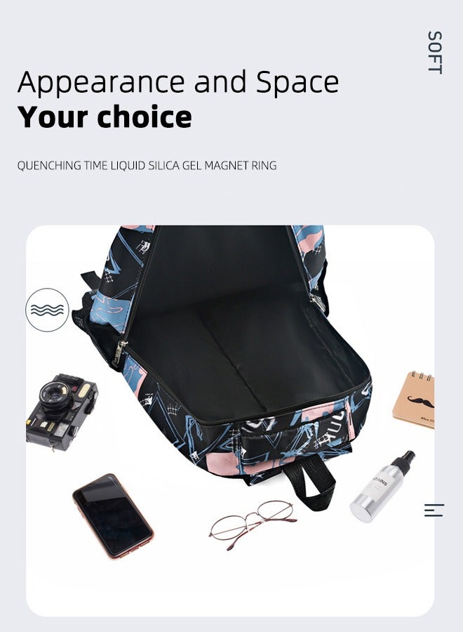 جوي شيك حقيبة ظهر أكسفورد للسفر والأعمال، حقيبة كتب مقاومة للماء وجيدة التهوية، حقيبة مدرسية كبيرة السعة للطلاب المتوسطين والثانويين، متعددة الألوان - Image 4