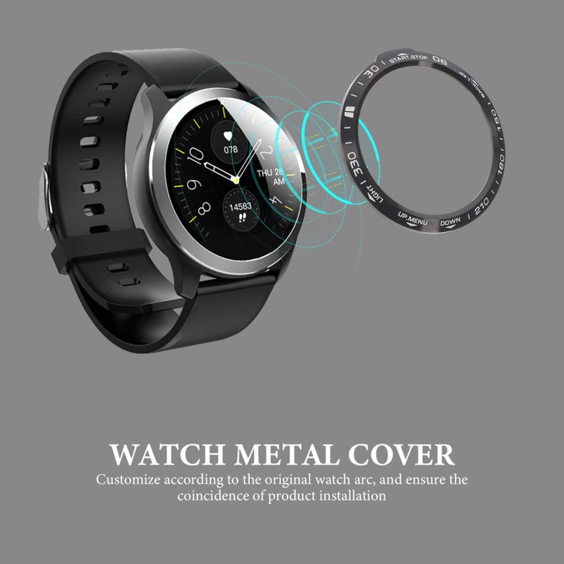 حلقة إطار واقية من الفولاذ المقاوم للصدأ لساعة Garmin 6X مضادة للخدش فضي - Image 4