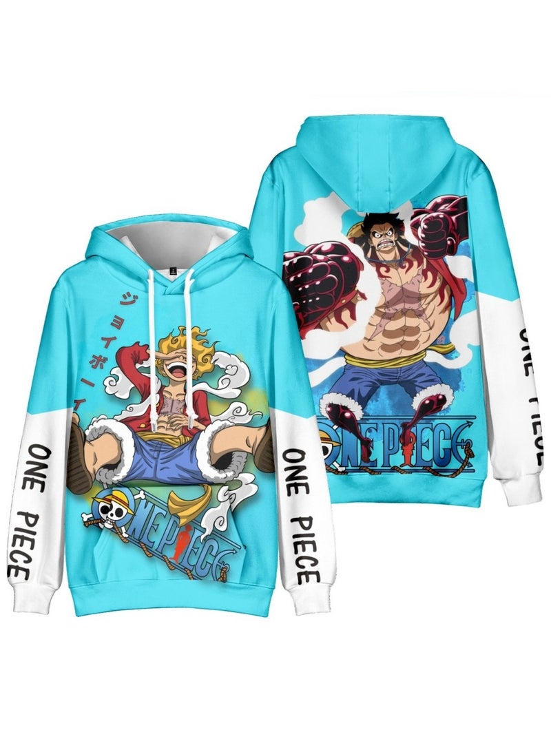 KUYING New One Piece Casual Loose Hooded Sweatshirt  - Image 1