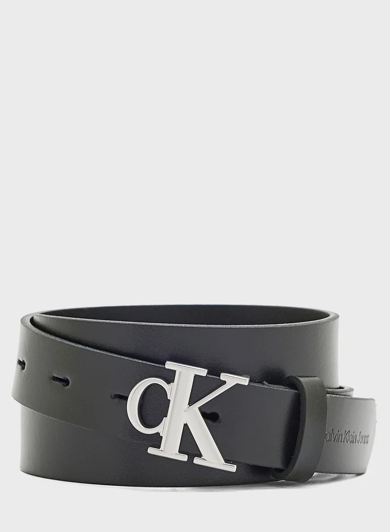 Calvin Klein Jeans Monogram Allocated Hole Belt