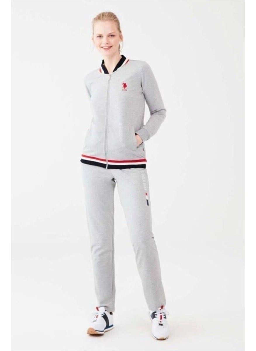 Gray Zippered Women's Tracksuit - pzsku/Z5D0B8A615BE67893325BZ/45/_/1740067955/45cdca07-edad-48cd-841f-989d4d6c538b