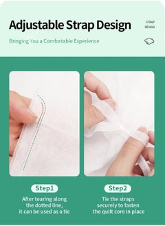 NIBEMINENT [Upgraded] Disposable Bed Sheets for Travel: These Sheets are Perfect for Hotels, offering a Convenient Bedding Cover for Your Travels. The Set Includes 1 Quilt Cover, 1 Sheet, and 2 Pillowcases (King 4 picecs)  - Image 3