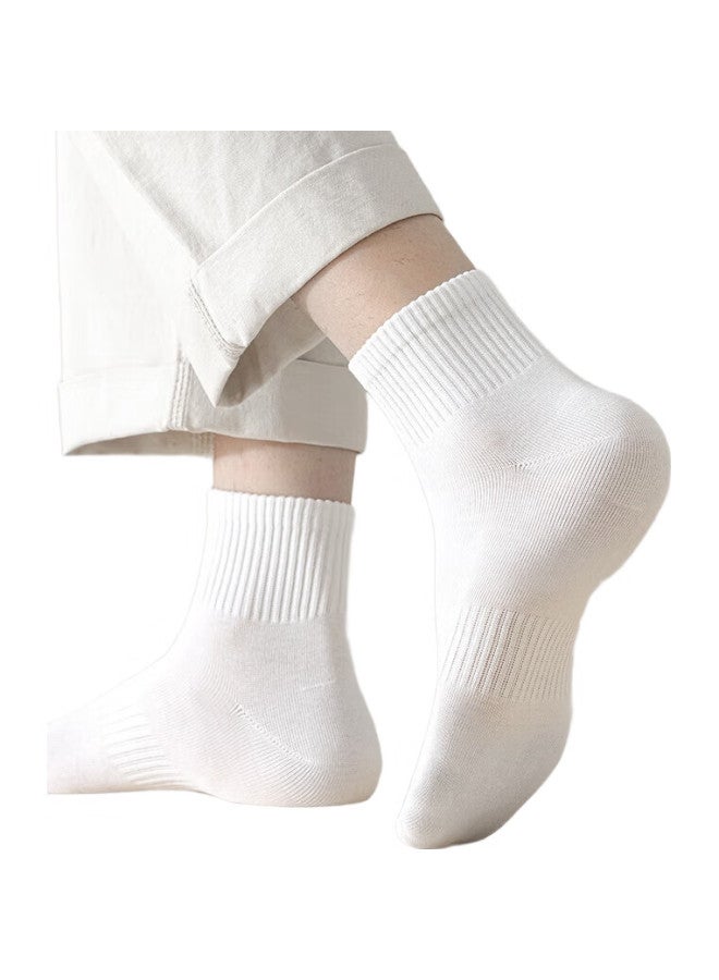 COTTON Autumn And Winter New Men'S Socks, Short Socks [100% Pure Cotton, Antibacterial, Odor-Resistant], Breathable Low-Cut Ankle Socks, 6 Pairs - Image 1