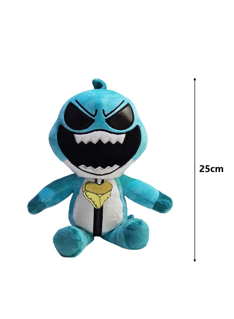 Nightmare Critters Game Surrounding 25 cm Plush Toy, Realistic Cute Soft Plush Doll, Gift for Boys and Girls Game Fans (Blue Shark Mouth) - Image 2