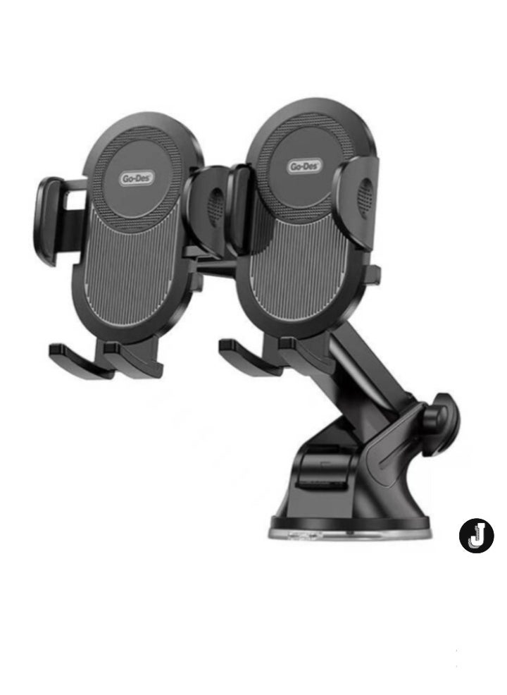 JAJEEK Dual Use Suction Cup Car Phone Holder – Versatile Dashboard & Windshield Mount for iPhone, Samsung, and More - Image 3
