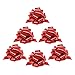 Mata1 Pull Bows for Gifts Red 9 Inch Set of 6 Large 9 Pull Strings for Presents Gift Wrapping Ribbon Bows for Christmas - Image 1