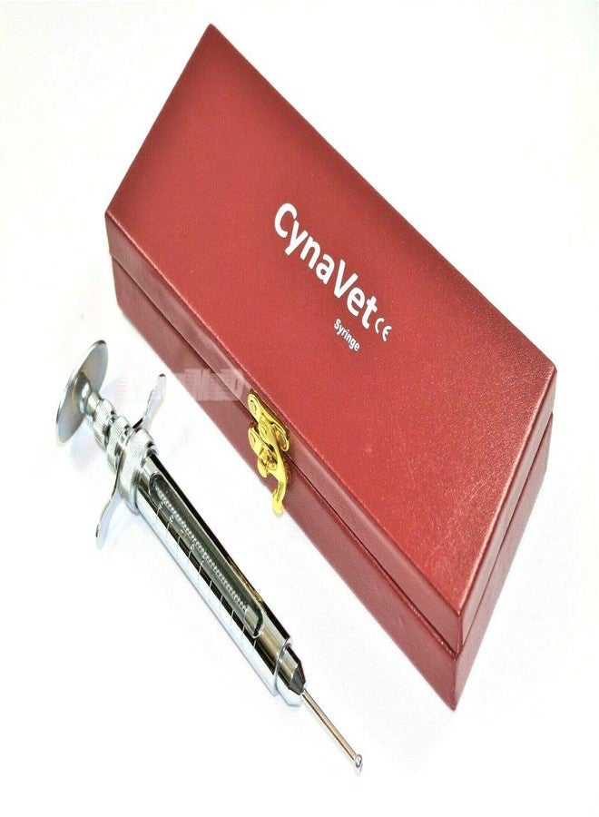 CYNAMED New Premium Reptile Snake Feeder Feeding Pinky Pump Syringe Tool 10cc Stainless Steel Veterinary - Image 1