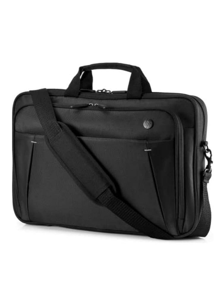 HP 15.6-inch Top-Loading Business Laptop Bag (Model 2SC66AA), Black, Unisex Adult - Image 1