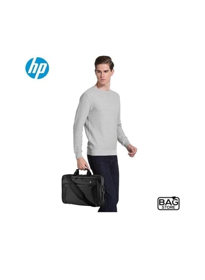 HP 15.6-inch Top-Loading Business Laptop Bag (Model 2SC66AA), Black, Unisex Adult - Image 4