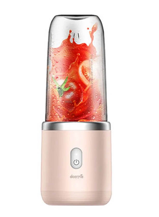 ديرما كوب محمول مع عصارة أوتوماتيكية قابلة لإعادة الشحن بمنفذ USB متعددة المهام 400 ml 140 W DEM-NU05 لون وردي - Image 5