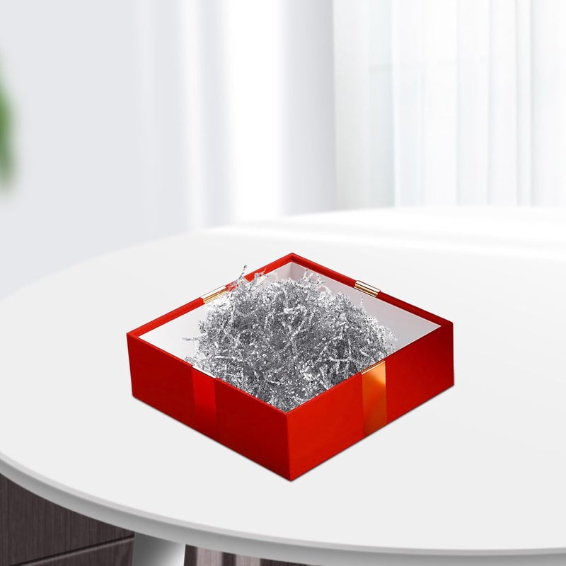 Healvian Raffia Crinkle Cut Paper Shreds 100g Silver Double-sided Shredded Packaging Filler for Boxes and Wedding Wrapping Basket Material - Image 4