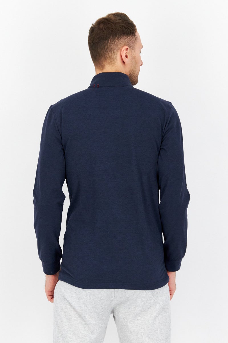 PUMA ملابس رياضية للرجال بلياقة شعار العلامة التجارية، أزرق داكن - Image 2