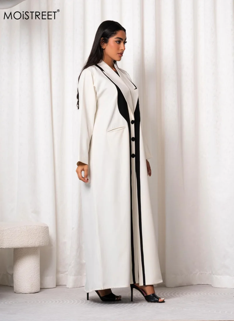 Moistreet  MOiSTREET Handmade Barbie Crepe Abaya for Women | Best Price UAE
