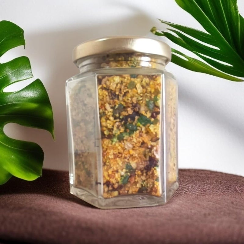 Premium Business Success Bath Salt  Hexa Glass Jar Gift Edition  Energized Magickal Salt  Business Growth  Premium Label  Career Advancement  Client Attraction  Financial Breakthrough  Success Enhancement  Wiccan  Witchcraft Rituals  Prosperity  Entrepreneurial Luck  Wiccan  Witchcraft Rituals  Individual Spiritual Gift Box Qty 1 Nos 200g - Image 5