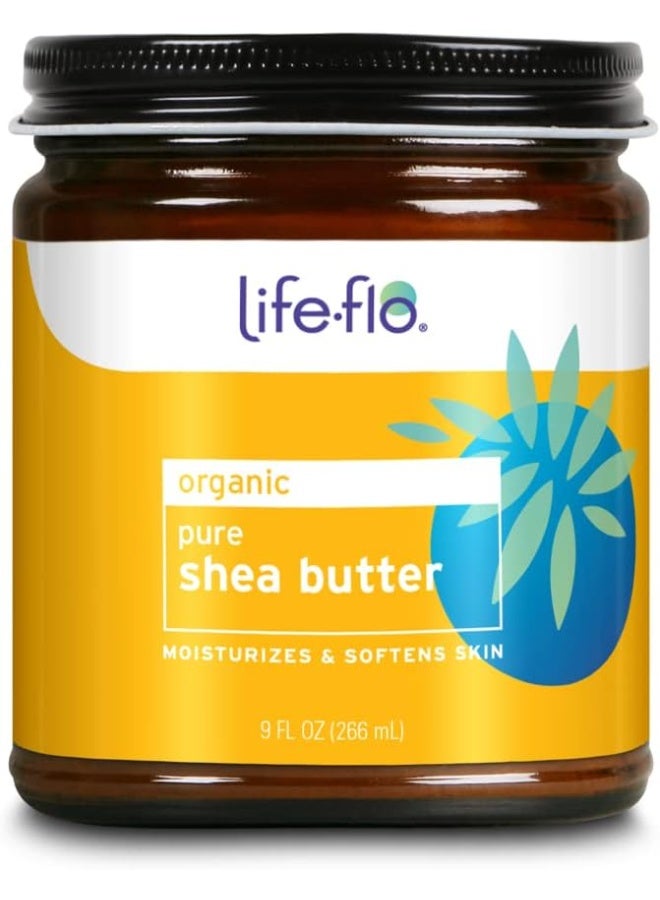 Life-flo, Organic Pure Shea Butter, 9 fl oz (266 ml) - Image 1